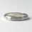 Thumbnail: D Shaped 9ct White Gold Fingerprint Wedding Rings