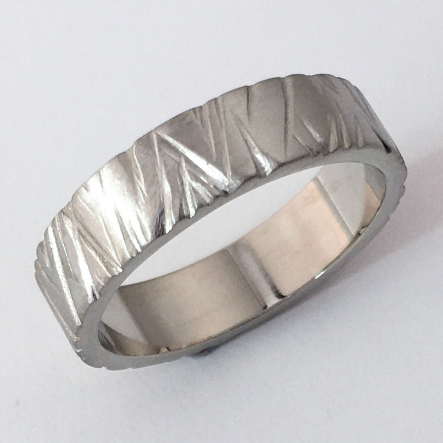 Thumbnail: T012: Flat Shaped Wedding Rings