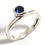 Thumbnail: Silver & Sapphire Swirl Ring