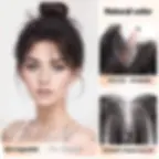 Thumbnail: Upgraded Human Hair Bangs for Women Fully Handmade Baby Hair Bangs Natural