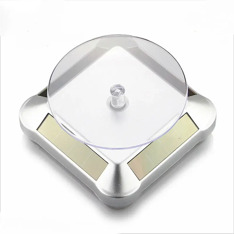 Solar Display Rack Bracelet Necklace Jewelry Display Props Rotating Table Solar