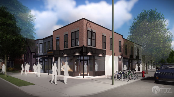 Historical Mixed Use Development in Corktown Detroit Michigan