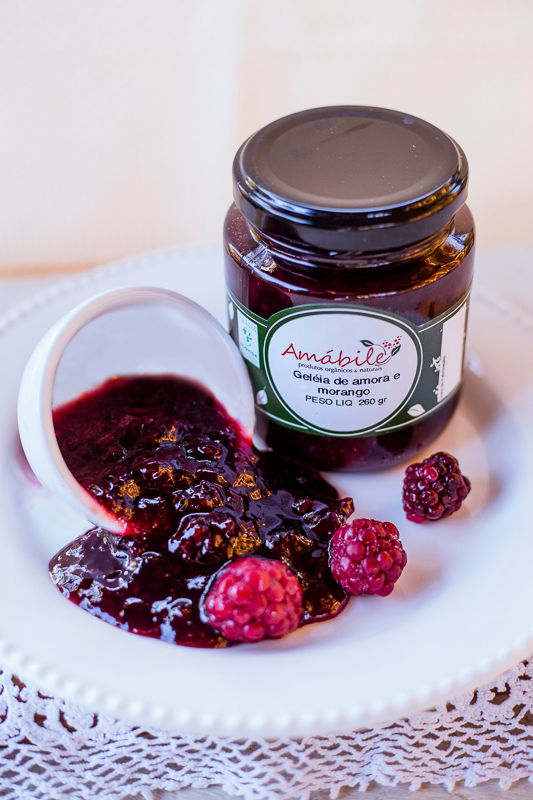 Geléia de amora e morango