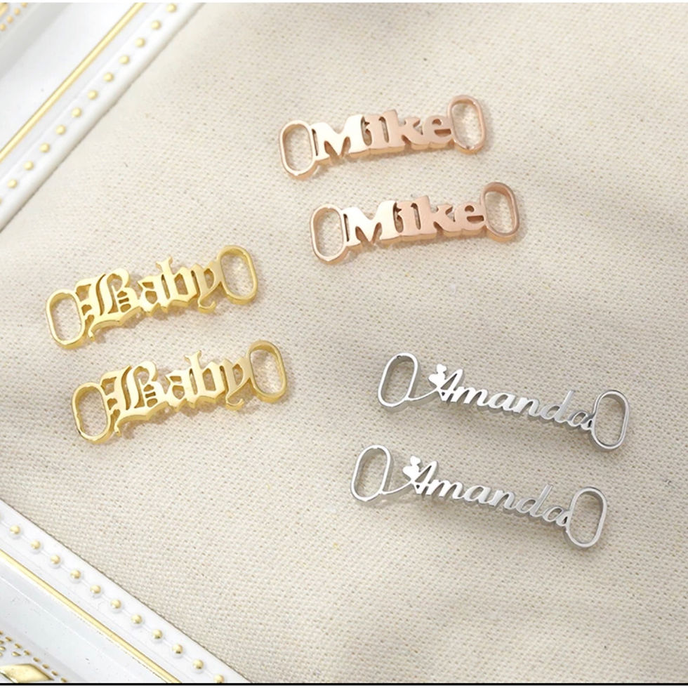 Thumbnail: Shoe Lace Custom Personalized Name Plates
