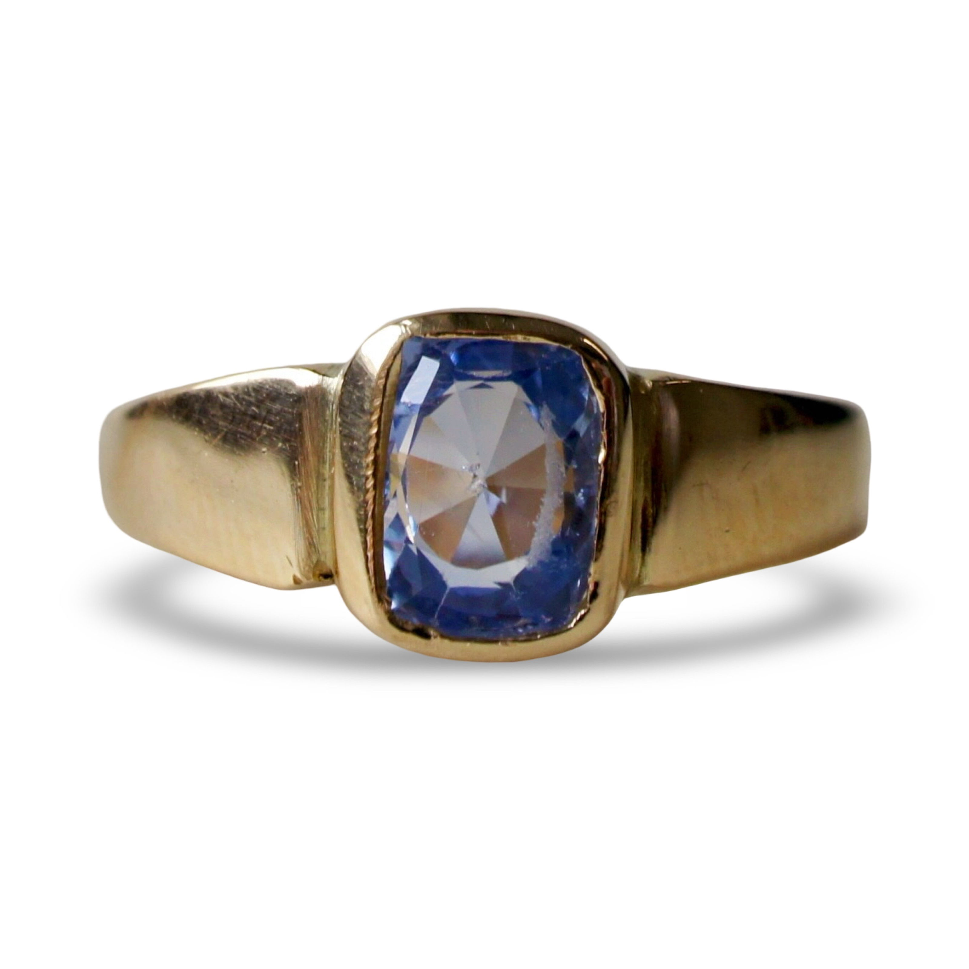 Sapphire Bezel Ring