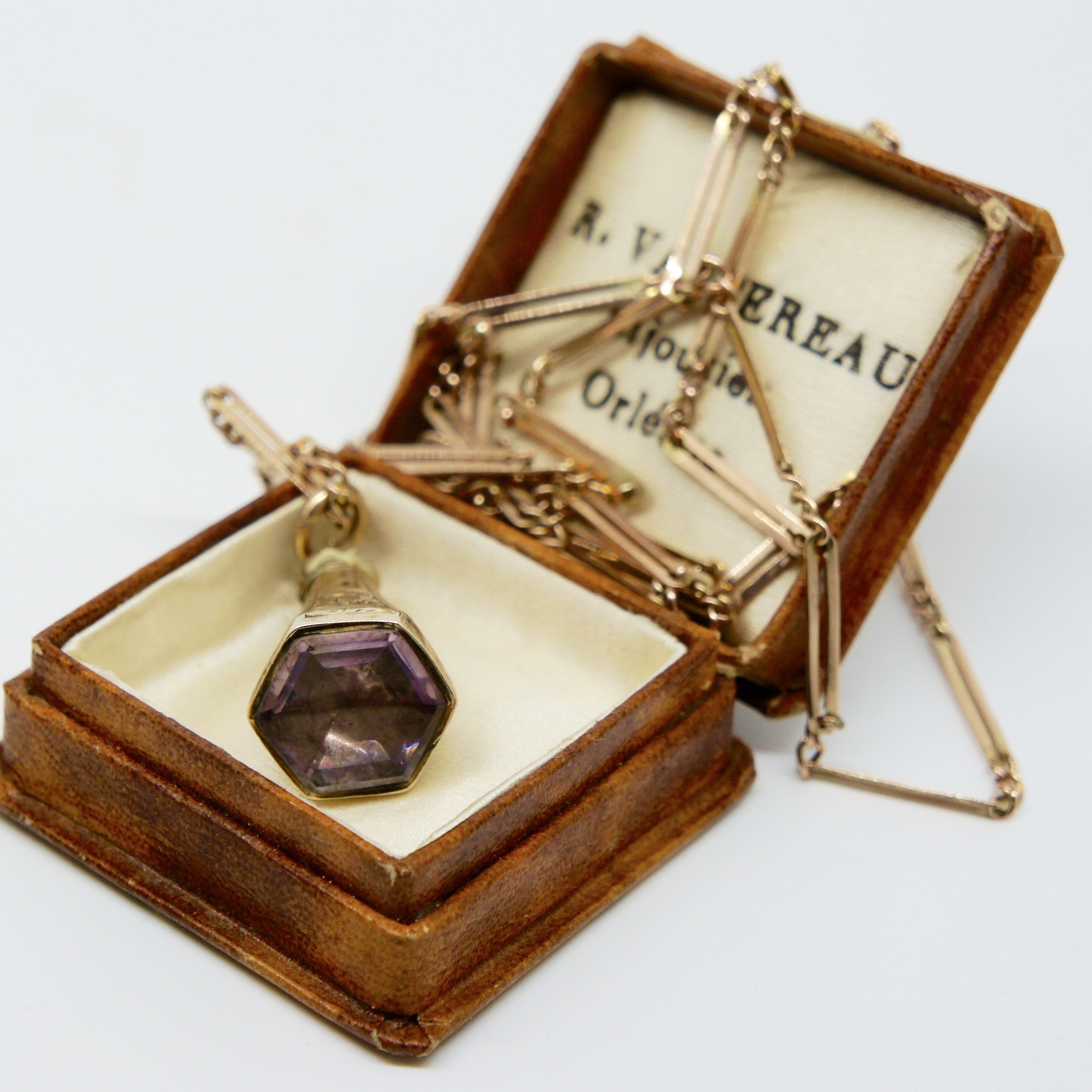 diamond with gold backing