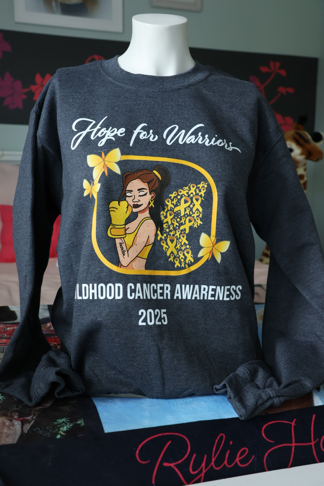 Limited Edition 2025 Childhood Cancer Awareness  Crewneck