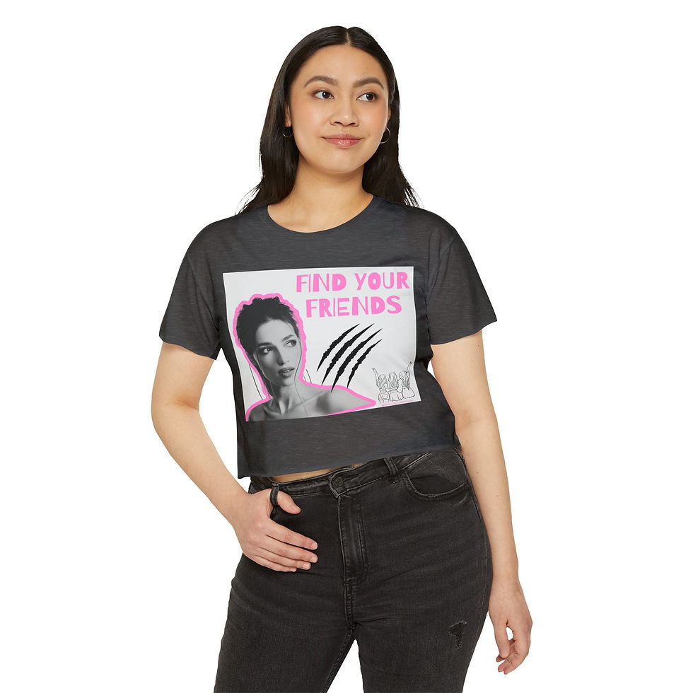 Thumbnail: Find your Friends crop top