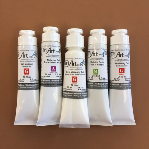 TriArt Acrylic Mediums Set Gel inglewoodartsupplies