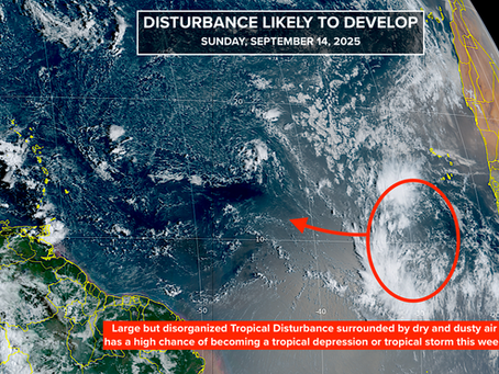 Increasing Development Odds for the Atlantic Tropical Disturbance