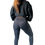 Thumbnail: DeLa-Rizon 3pc Yoga Athletic Gym Workout Apparel 