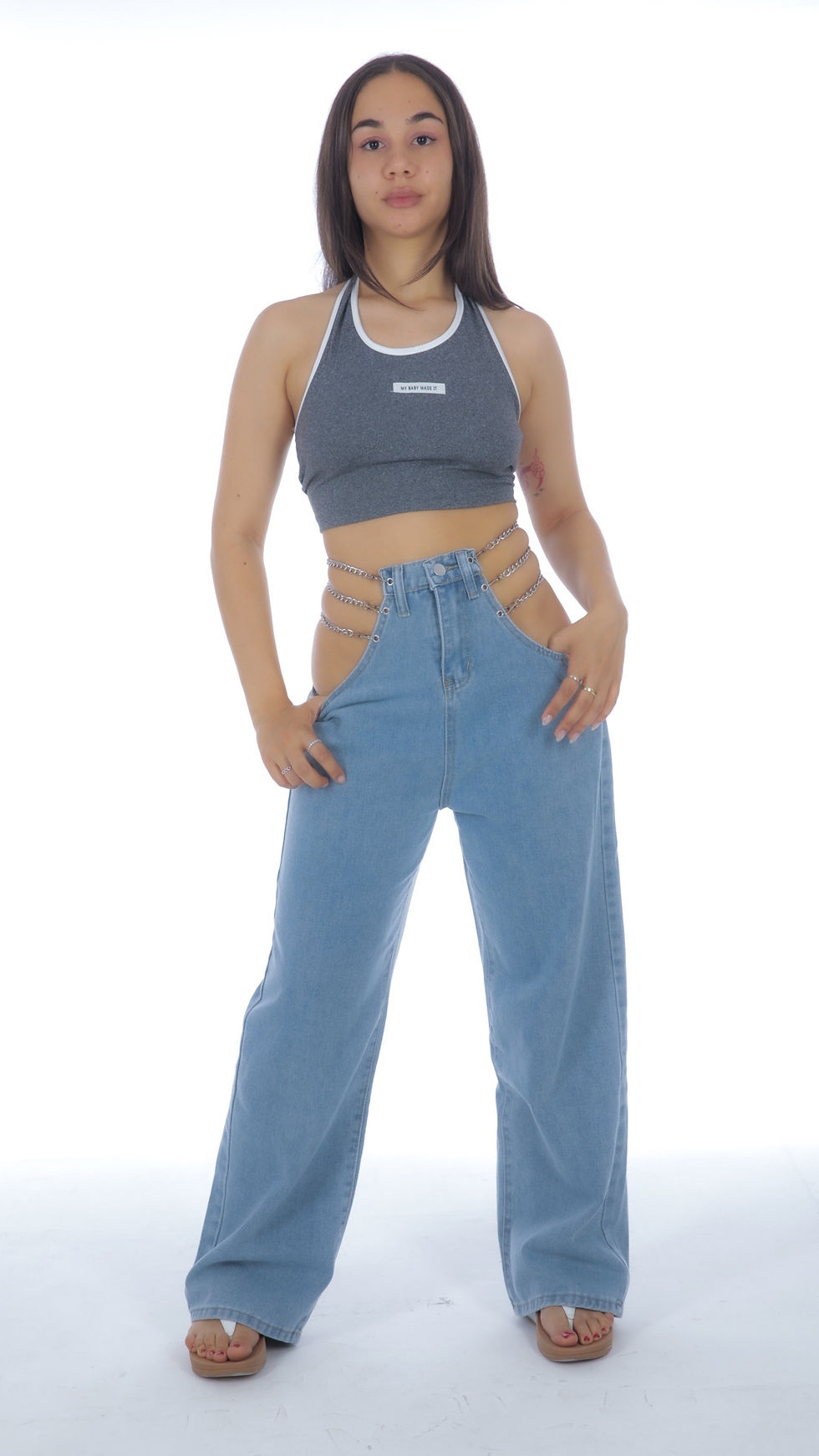 Thumbnail: DeLa-Rizon Y2K Loose -fitting Jeans