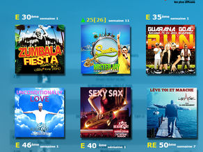 Cette semaine 6 pochettes réalisés by J2PG dans le top 50 Extraclub