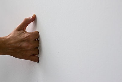 Curating, Charlotte Norwood. Untitled (Body Wall), Naama Tsabar, 2018.