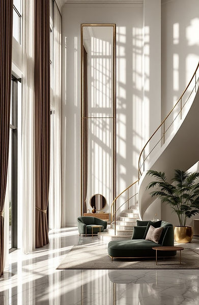 lovely elegant up market home with stair case clean
