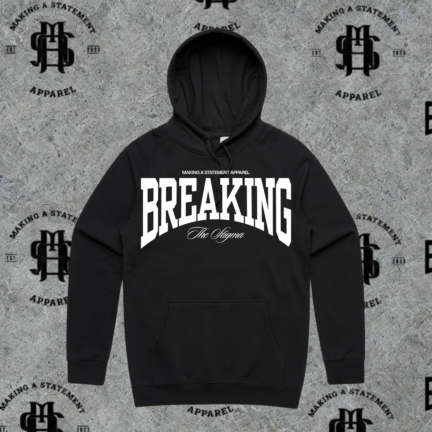 Men's BTS Bold - White/Black Hoodie