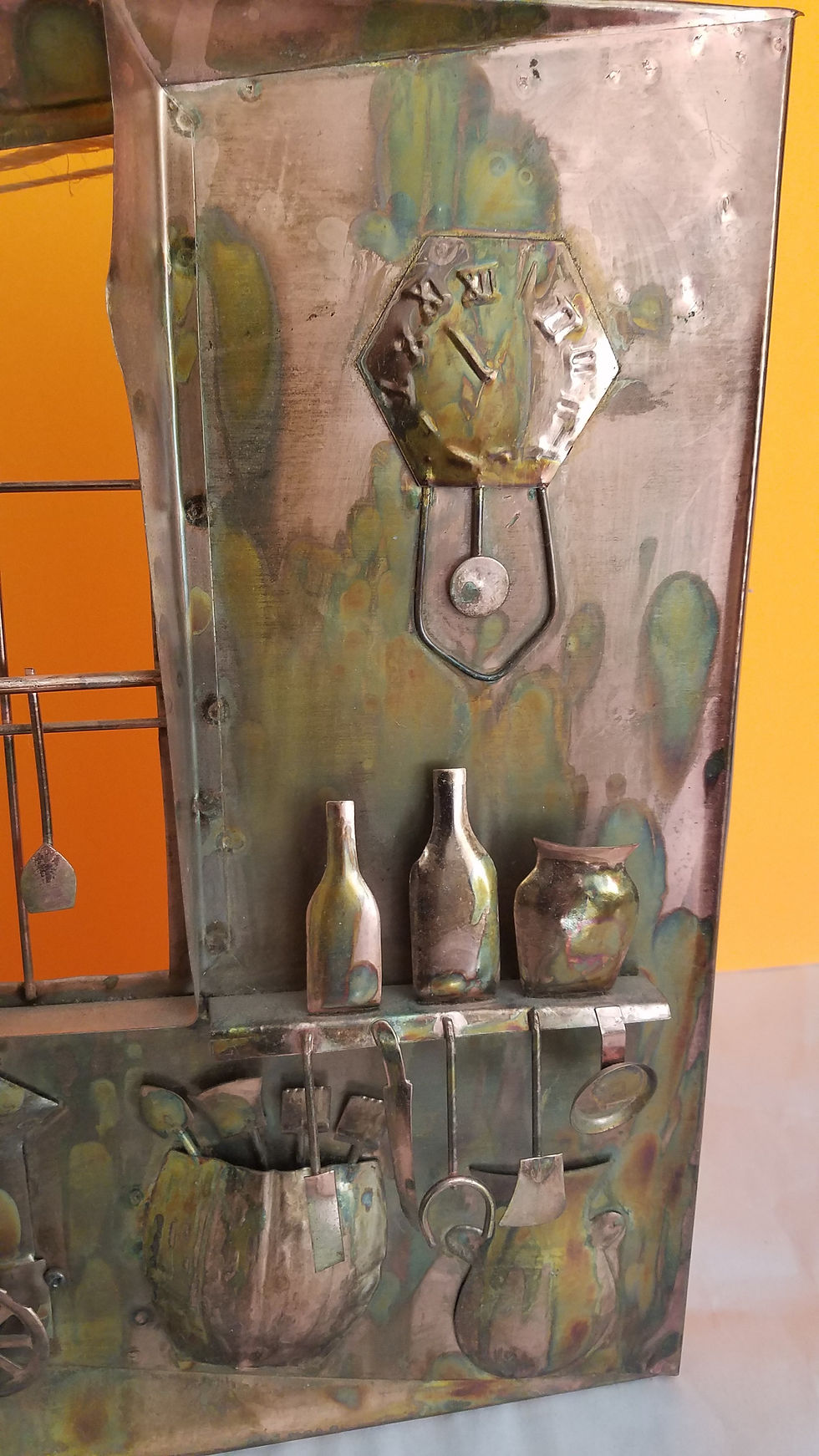 Thumbnail: Musical vintage copper art wall hanging
