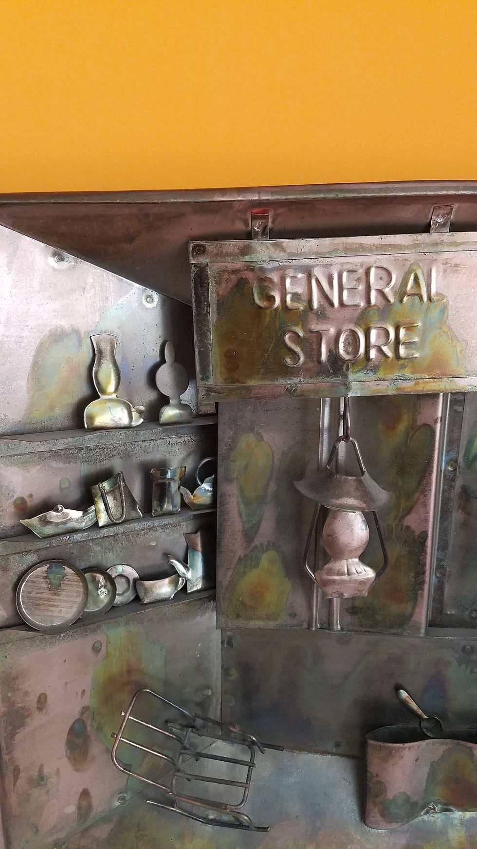 Thumbnail: Musical vintage copper art wall hanging
