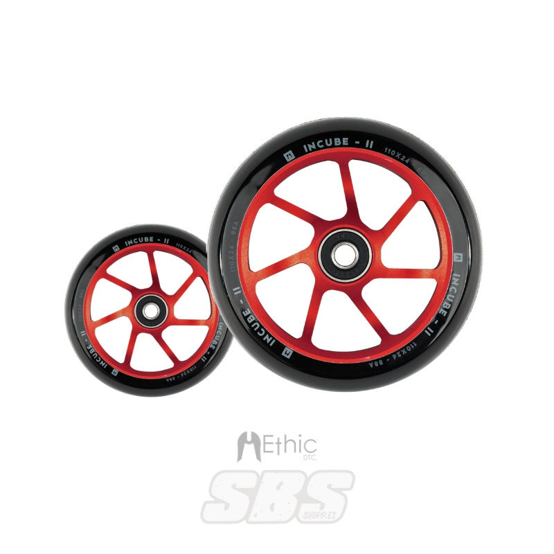 ETHIC RUEDAS INCUBE V2 ROJAS SCOOTER