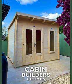 Dunster House Terminator Pent Log Cabin with UPVC (Cabin Builders Limited)