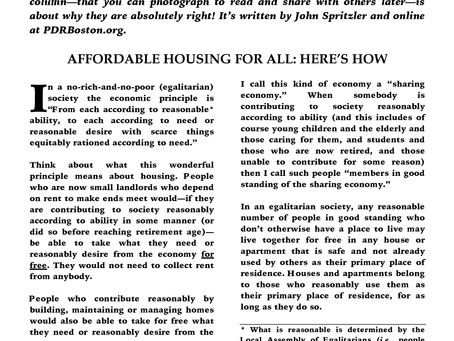AFFORDABLE HOUSING FOR ALL