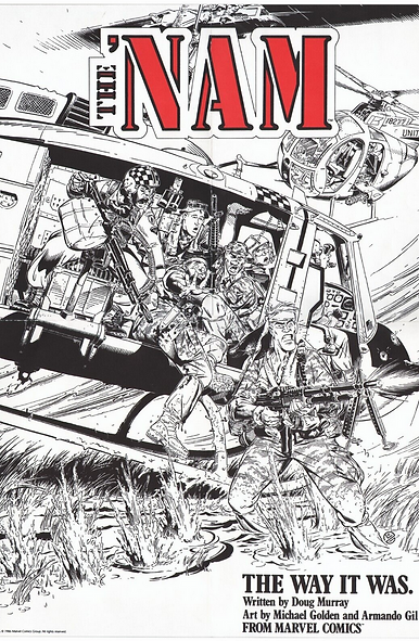 Screenshot 2024-02-17 at 08-40-14 Marvel THE 'NAM Promo Poster (1986) MICHAEL GOLDEN Near 