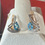 Thumbnail: Earrings with diamonds & blue topaz