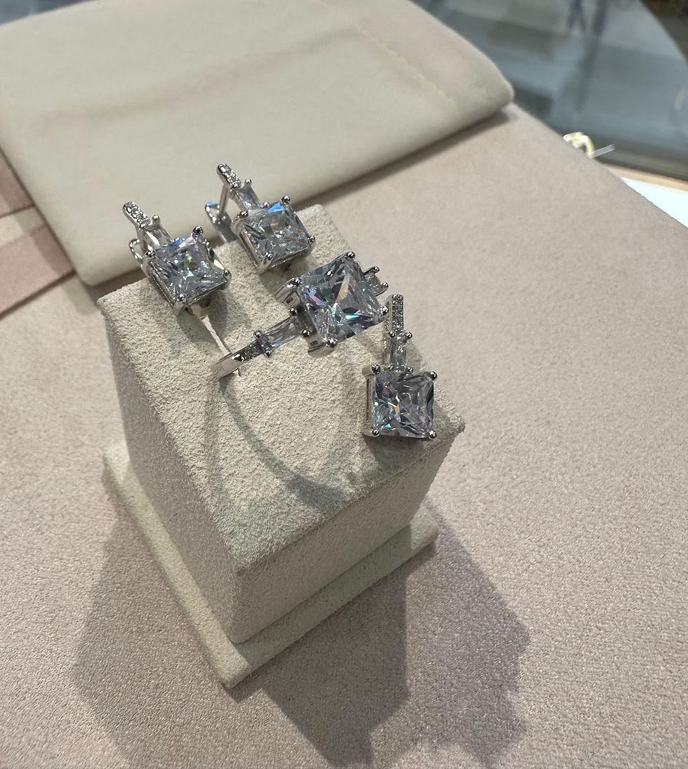 Thumbnail: Silver Set with zircons