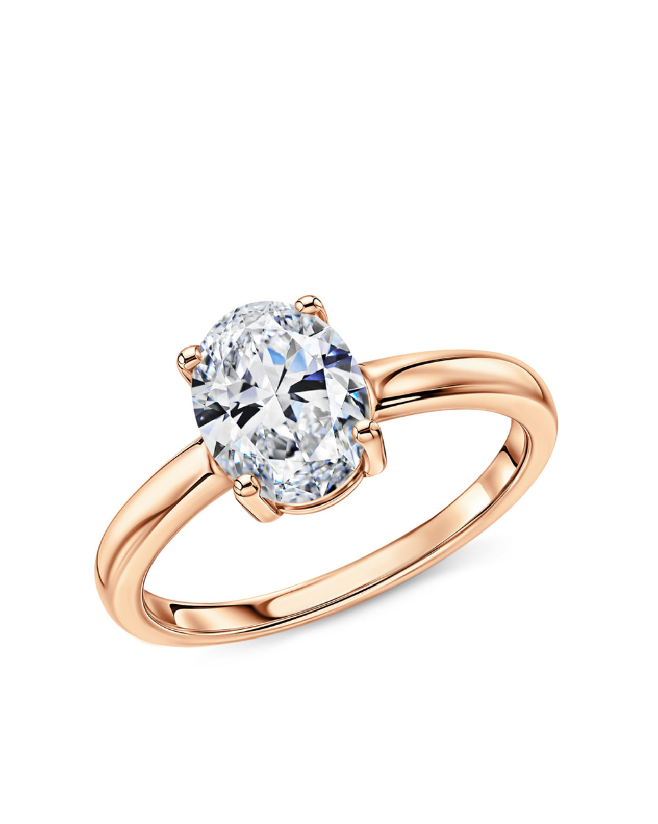 Silver Ring with 2ct zircon 