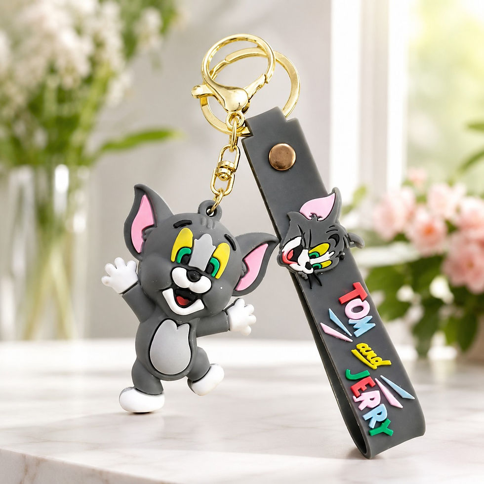 Thumbnail: tom-and-jerry-silicone-keychain