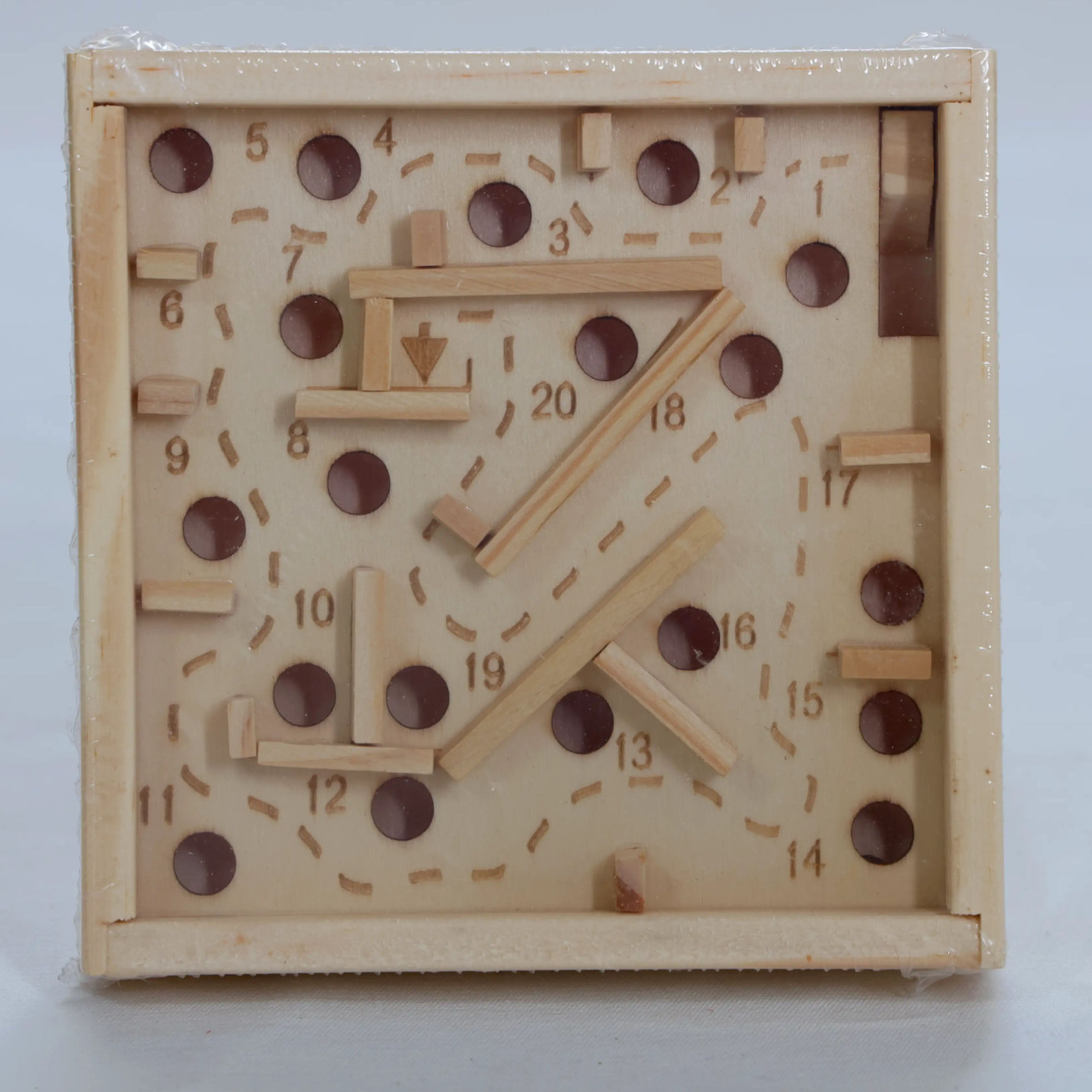 Classic tilt maze puzzle with 20 holes for children in India