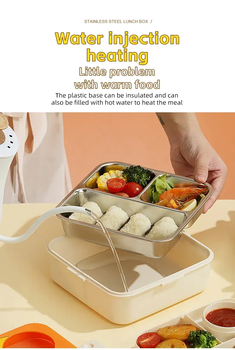 Thumbnail: Cartoon Chicken Stainless Steel Lunch Box