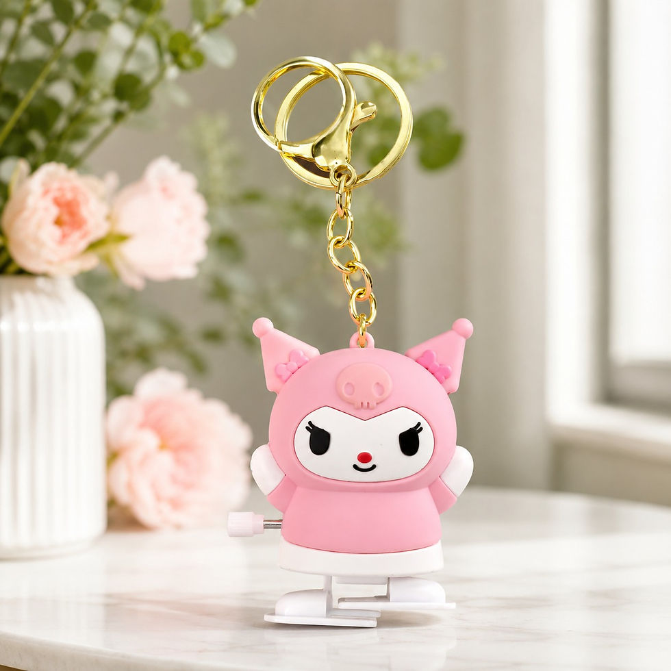 Thumbnail: Kuromi Wind-Up Walking Keychain