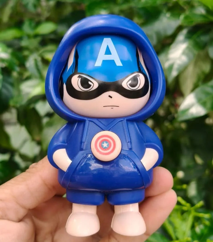 Thumbnail: Captain America Spinning Face changing keychain