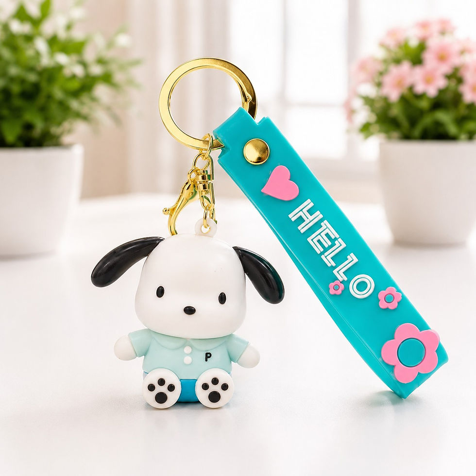 puppy-silicone-keychain