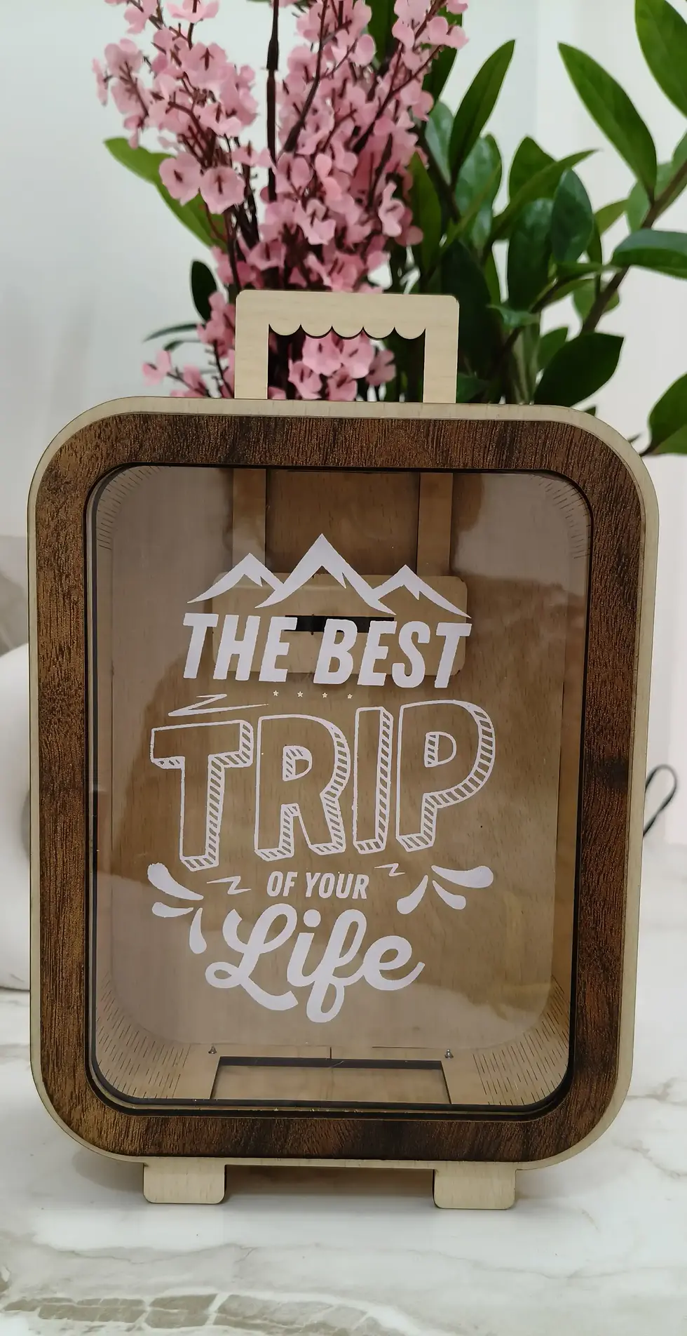 Thumbnail: Trolley Wooden Money Savings Box