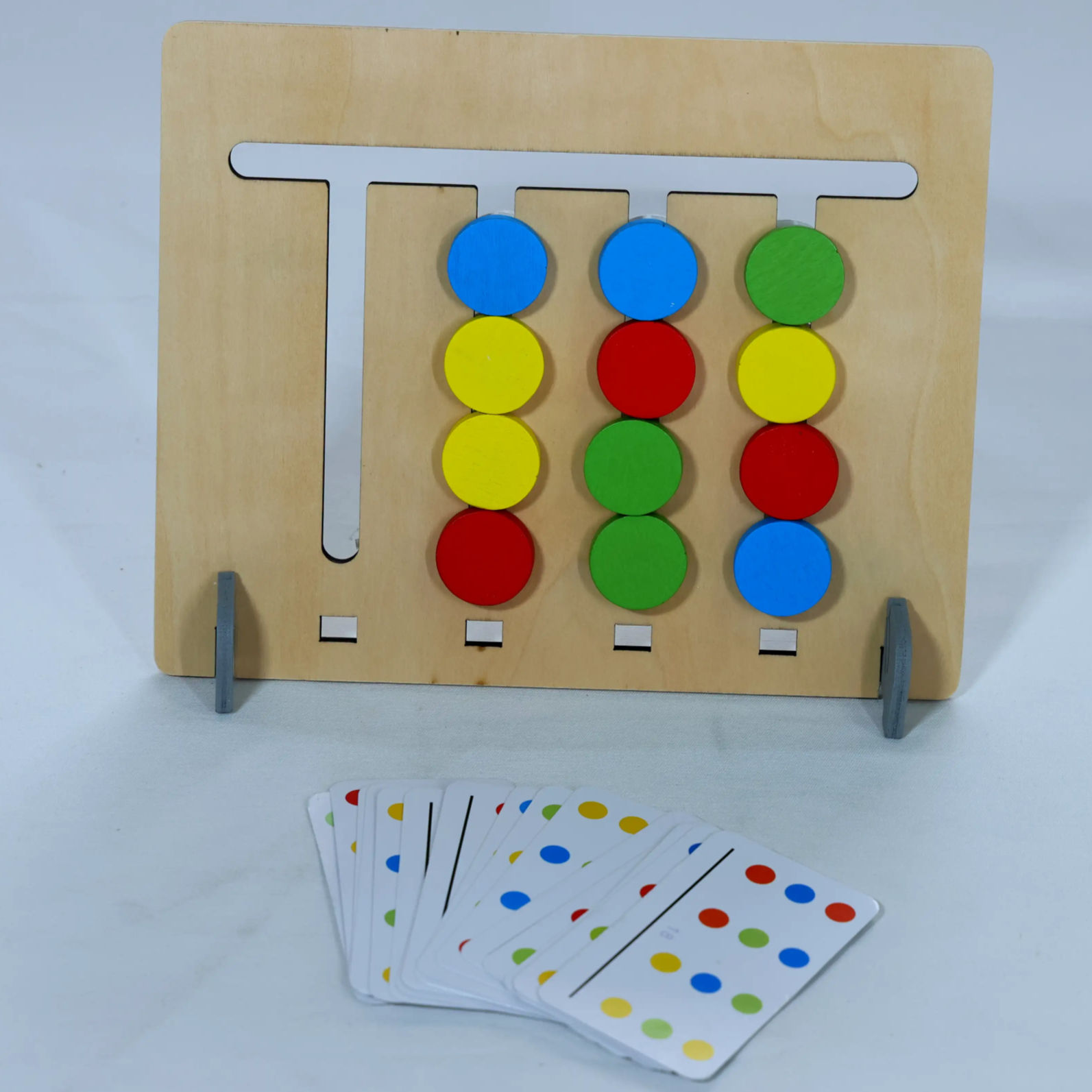 Wooden pattern matching puzzle game for toddlers India