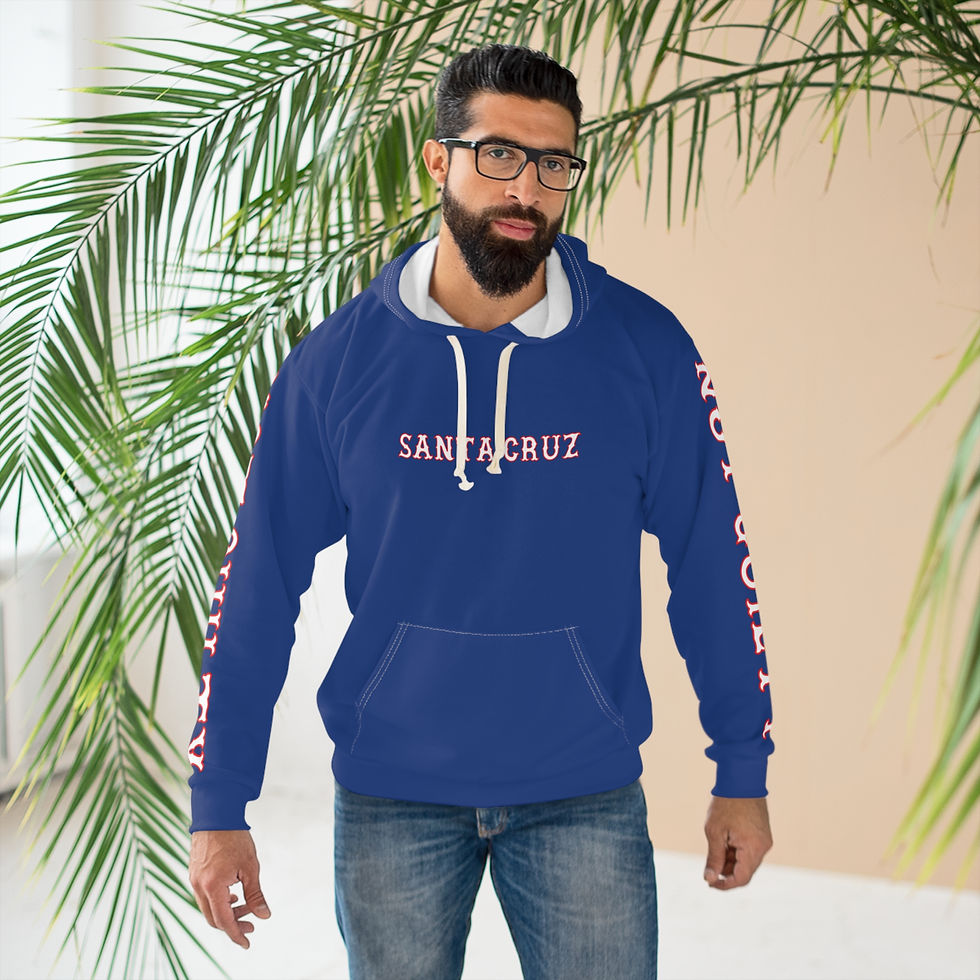 Santa Cruz Support Crew "Dark Blue" Pullover Hoodie, Casual Streetwear