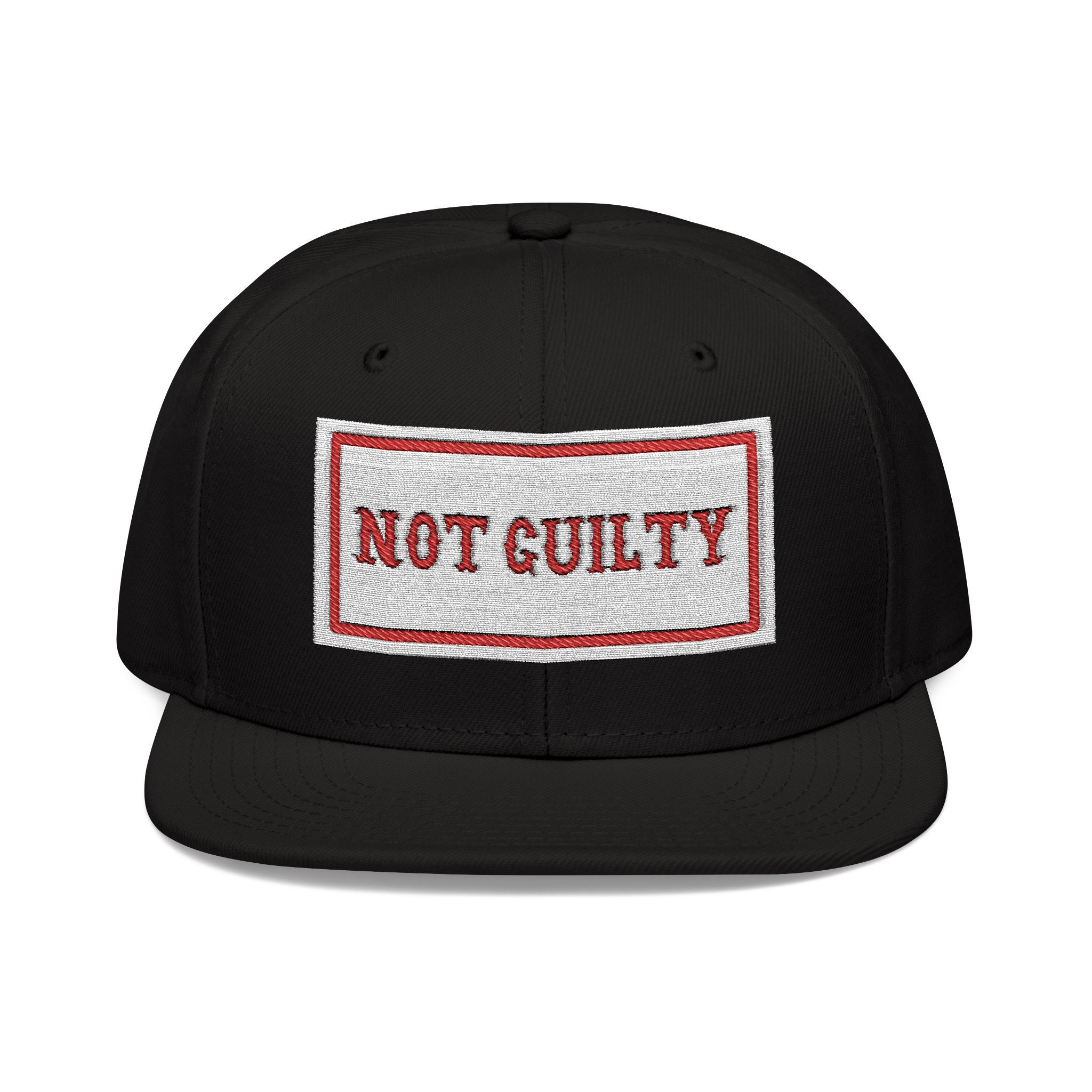 Embroidered Not Guilty Snapback Hat | Stylish Streetwear Cap for Casual Days