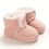 Thumbnail: Toddler Baby Girls Booties Plus High Top Slippers Indoor Shoes Crib Shoes First 