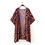 Thumbnail: Red Rayon Print Women's Blouse Beach Clothing Kimono Swimsuit Cover Ups