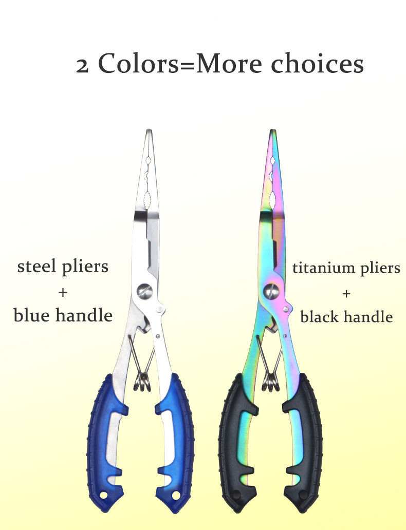 Thumbnail: Saltwater Resistant Fishing Pliers with Split Ring Hook Removers, Lanyard & Shea