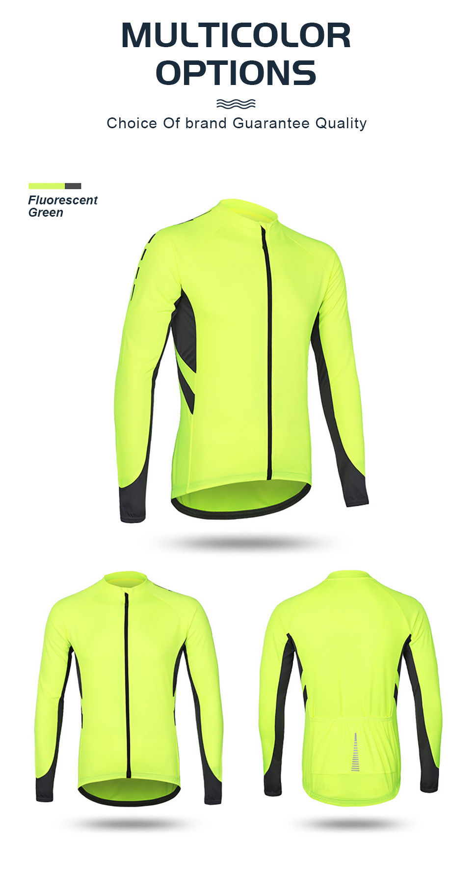 Thumbnail: Quick-drying Breathable Men's Cycling Jersey with Pocket and Zipper