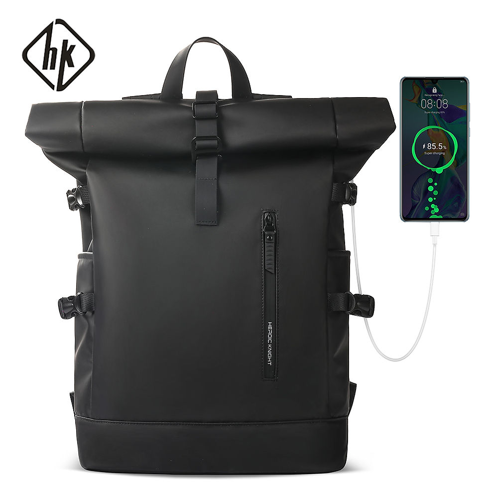 HK Expandable Travel Backpack Men Large Capacity Waterproof 15.6” Laptop Bag H