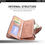 Thumbnail: Women's Wallet Made of Leather Wallets Three Fold VINTAGE Womens Purses Mobile P