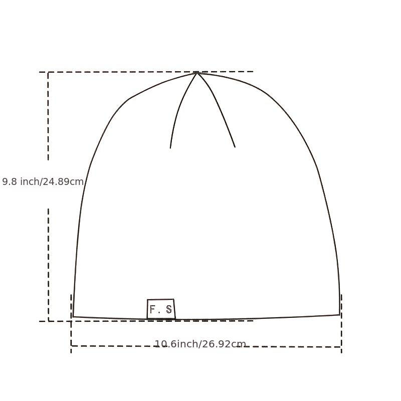 Thumbnail: Women'S & Men'S Oversized Beanie Hat - Lightweight Winter with Adjustable Snap C