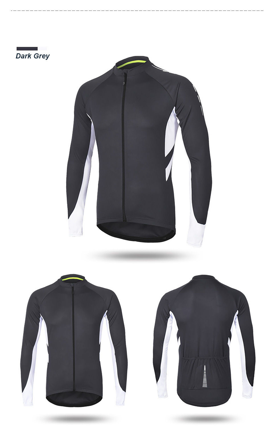 Thumbnail: Quick-drying Breathable Men's Cycling Jersey with Pocket and Zipper