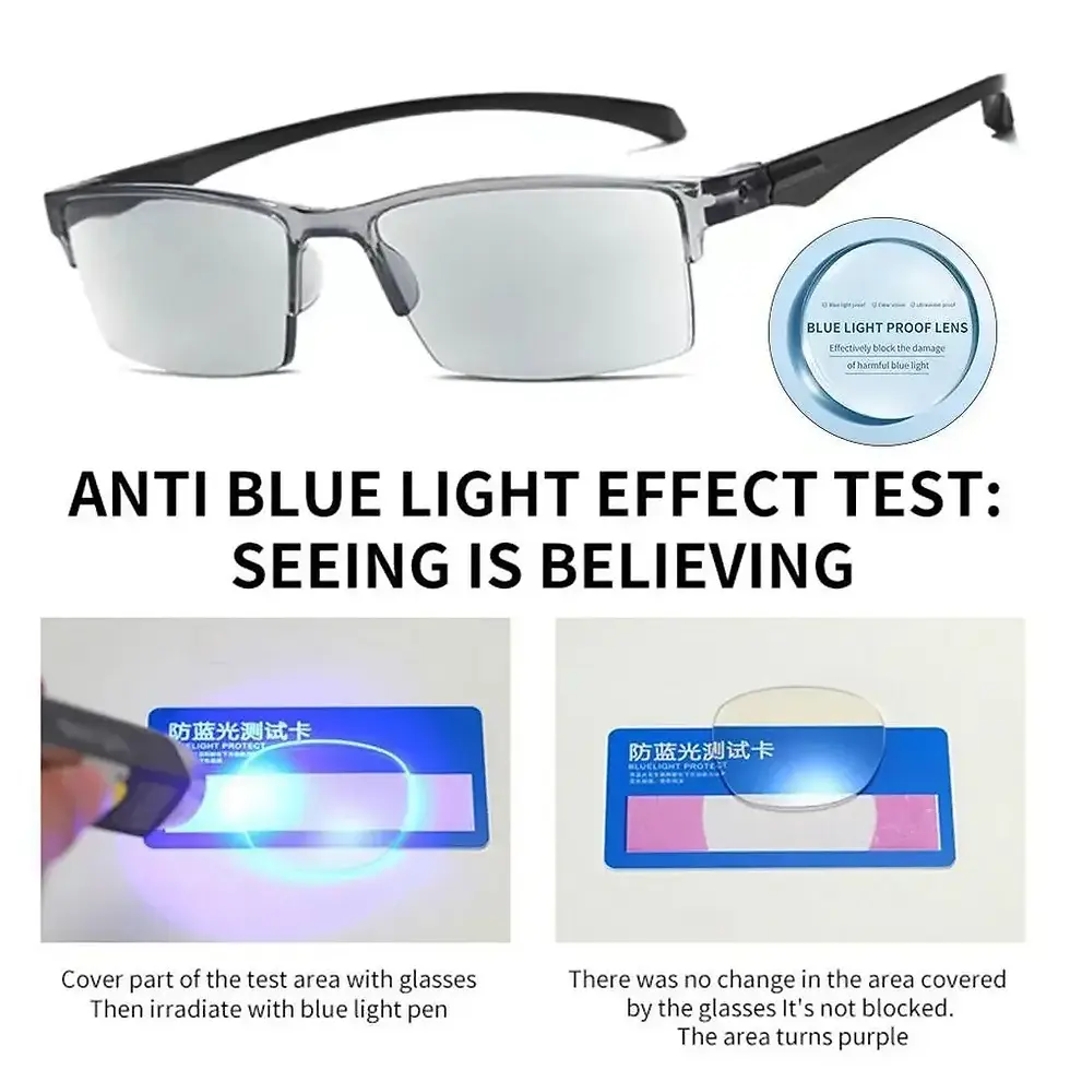Thumbnail: Smart Automatic Zoom Reading Glasses Anti Blue Ray Eyeglasses Autofocus Power Ha