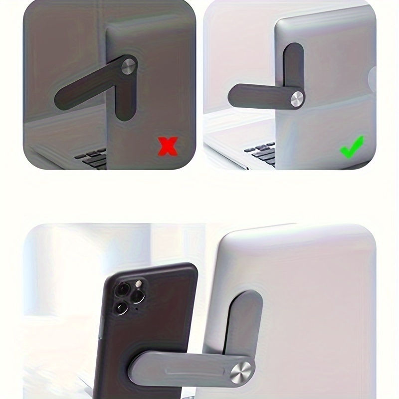 Thumbnail: 1pc Laptop Screen Support Holder Dual Monitor Display Clip Plastic Sticky Magnet