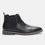 Thumbnail: Men'S Chelsea Boots - Classic Ankle Boots with Elastic Closure, Glossy Black Fau